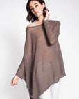 Tissue Knit Asymmetrical Sweater