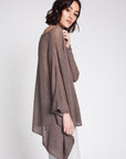 Tissue Knit Asymmetrical Sweater