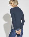 Navy - Deb is 5’10, dress size 6. Wearing XS