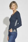 Navy - Deb is 5’10, dress size 6. Wearing XS