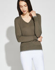 Sage - Emily is 5’10, dress size 2. Wearing XS