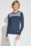 Navy - Deb is 5’10, dress size 6. Wearing XS
