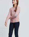 Girls Ribbed Equestrian Tee