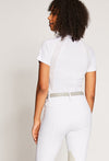 White - Kiki is 5’9, dress size 4. Wearing XS