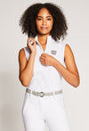 White - Kiki is 5’9, dress size 4. Wearing XS