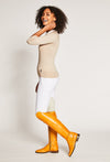 Jute/ White - Kiki is 5’9, dress size 4. Wearing XS