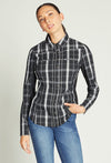 Midnight Plaid Western Show Shirt