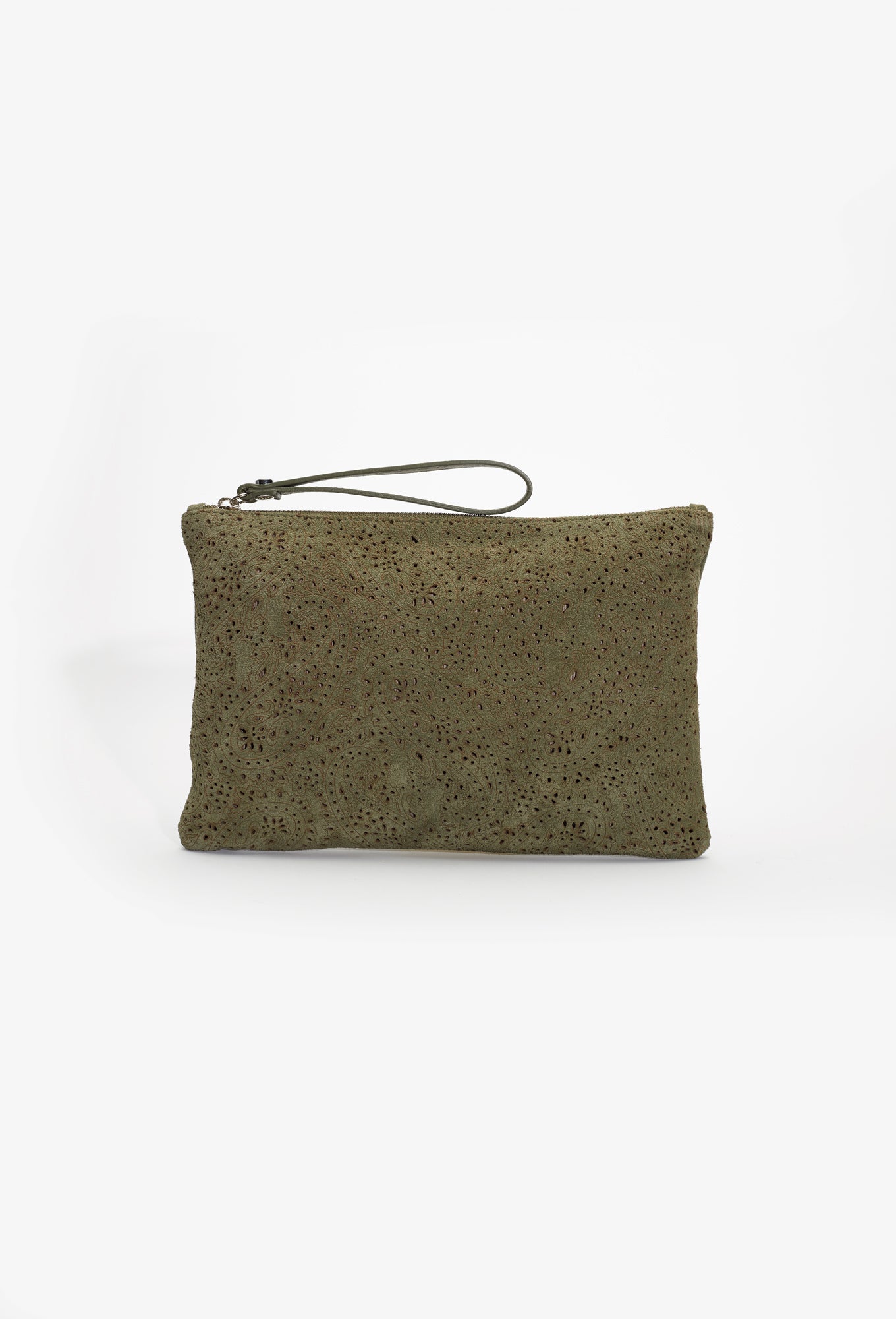 Genoa Suede Clutch