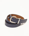 Signature Leather Demi Belt Chrome