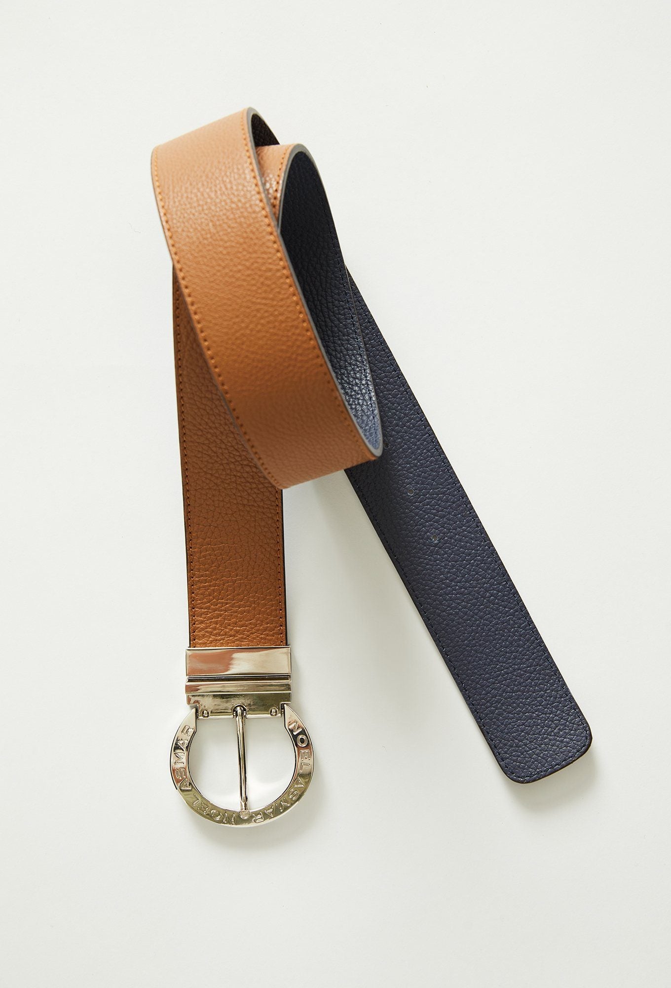 Signature Leather Belt Chrome