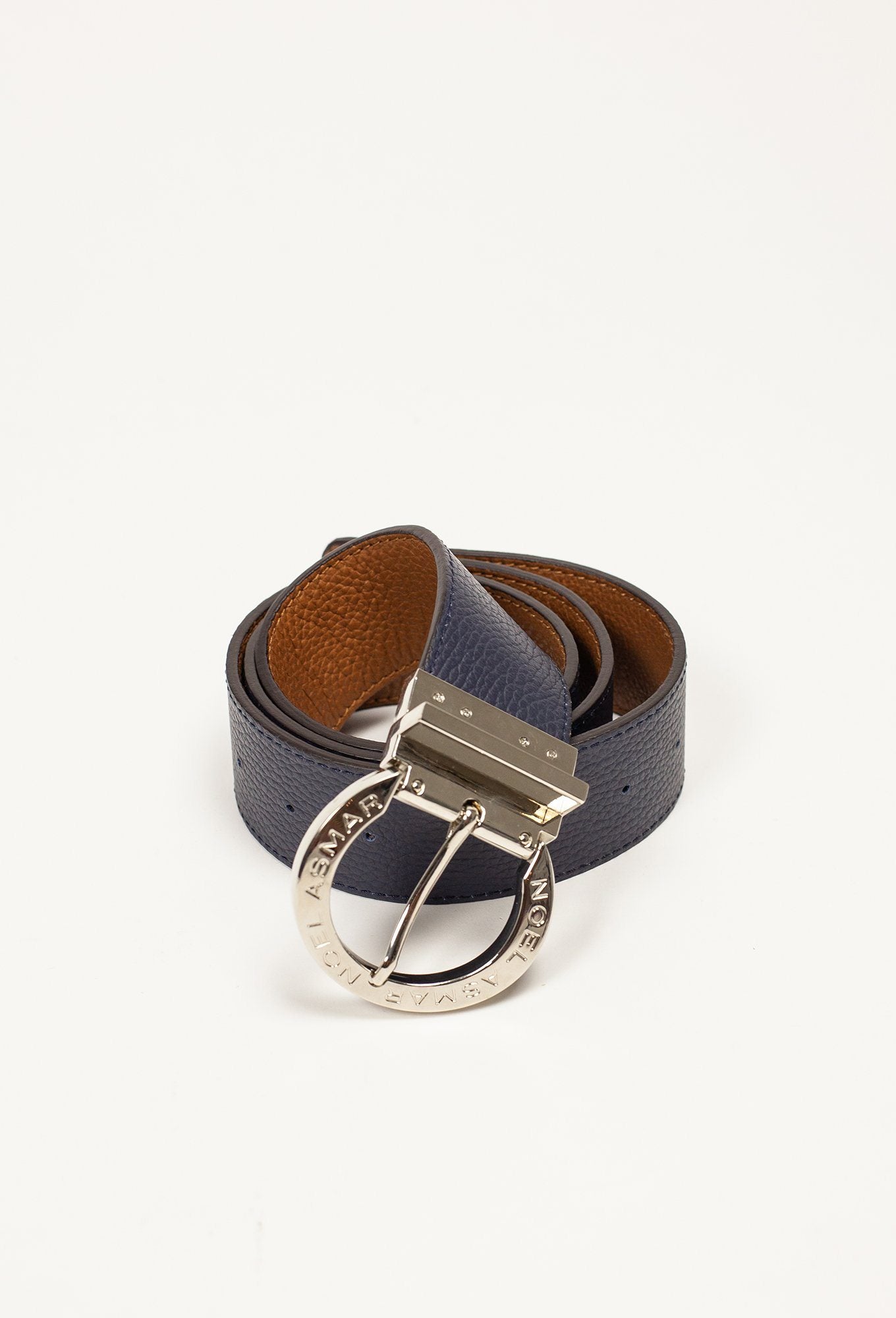 Signature Leather Belt Chrome