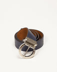 Signature Leather Belt Chrome