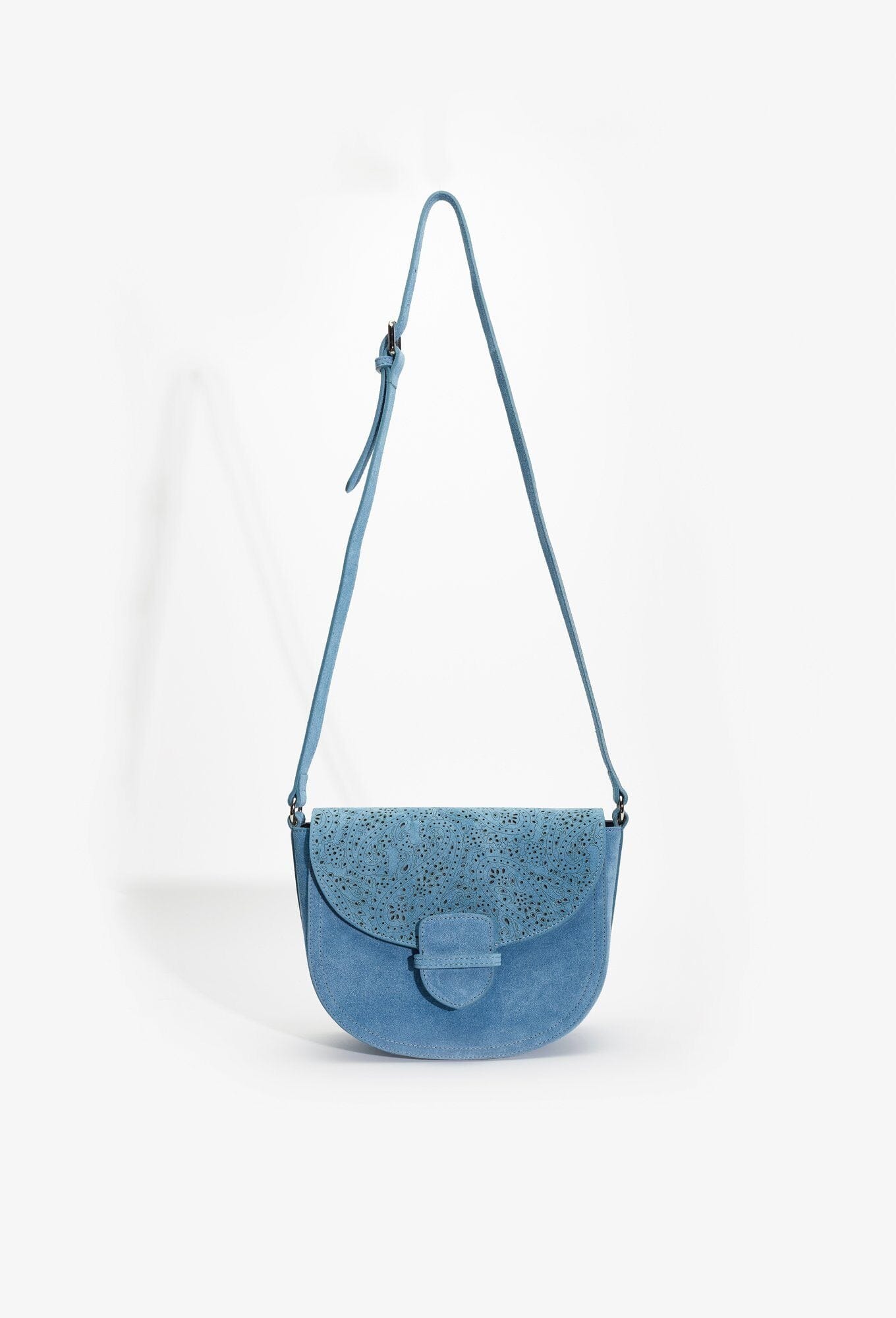 Naples Suede Saddle Bag