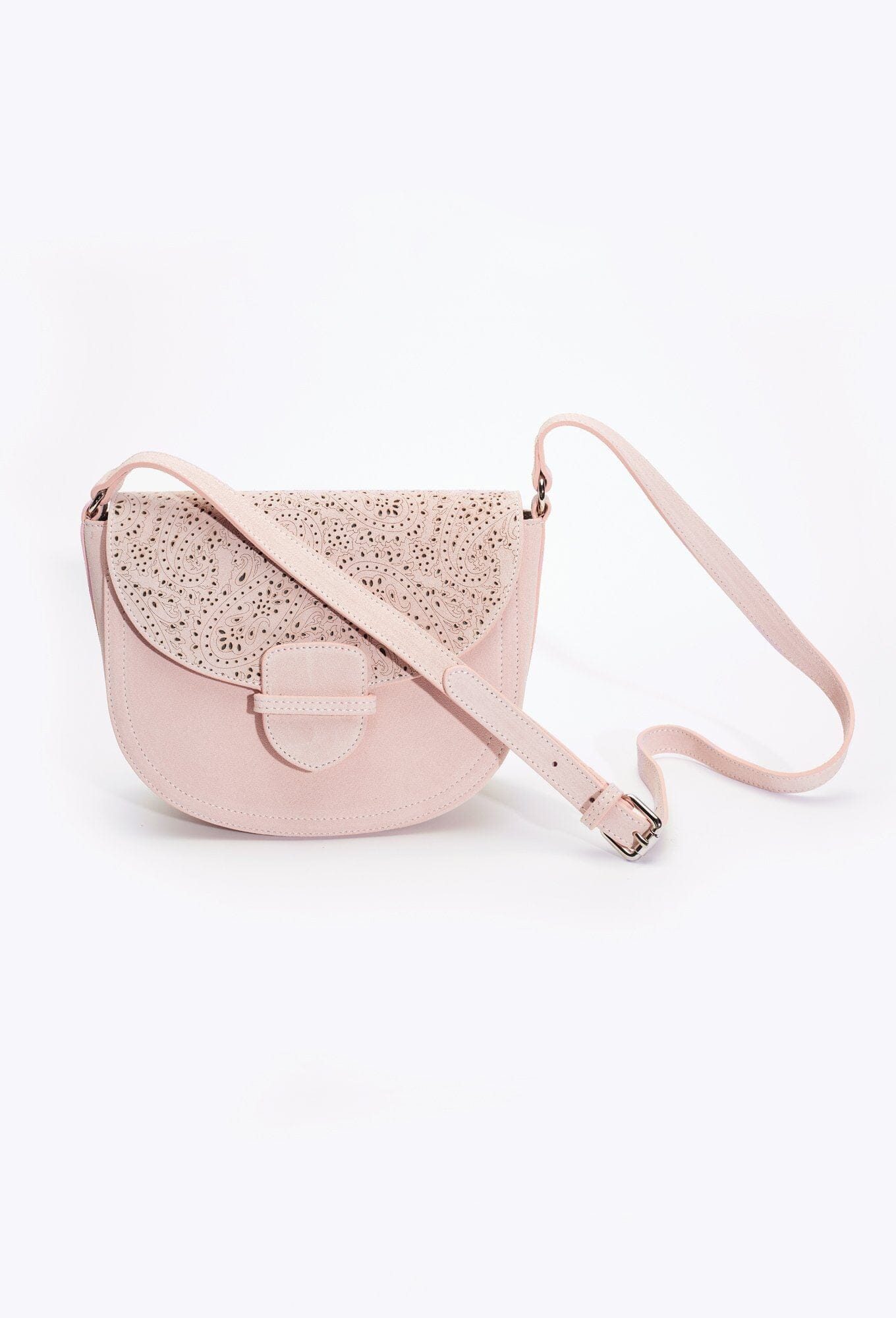 Naples Suede Saddle Bag