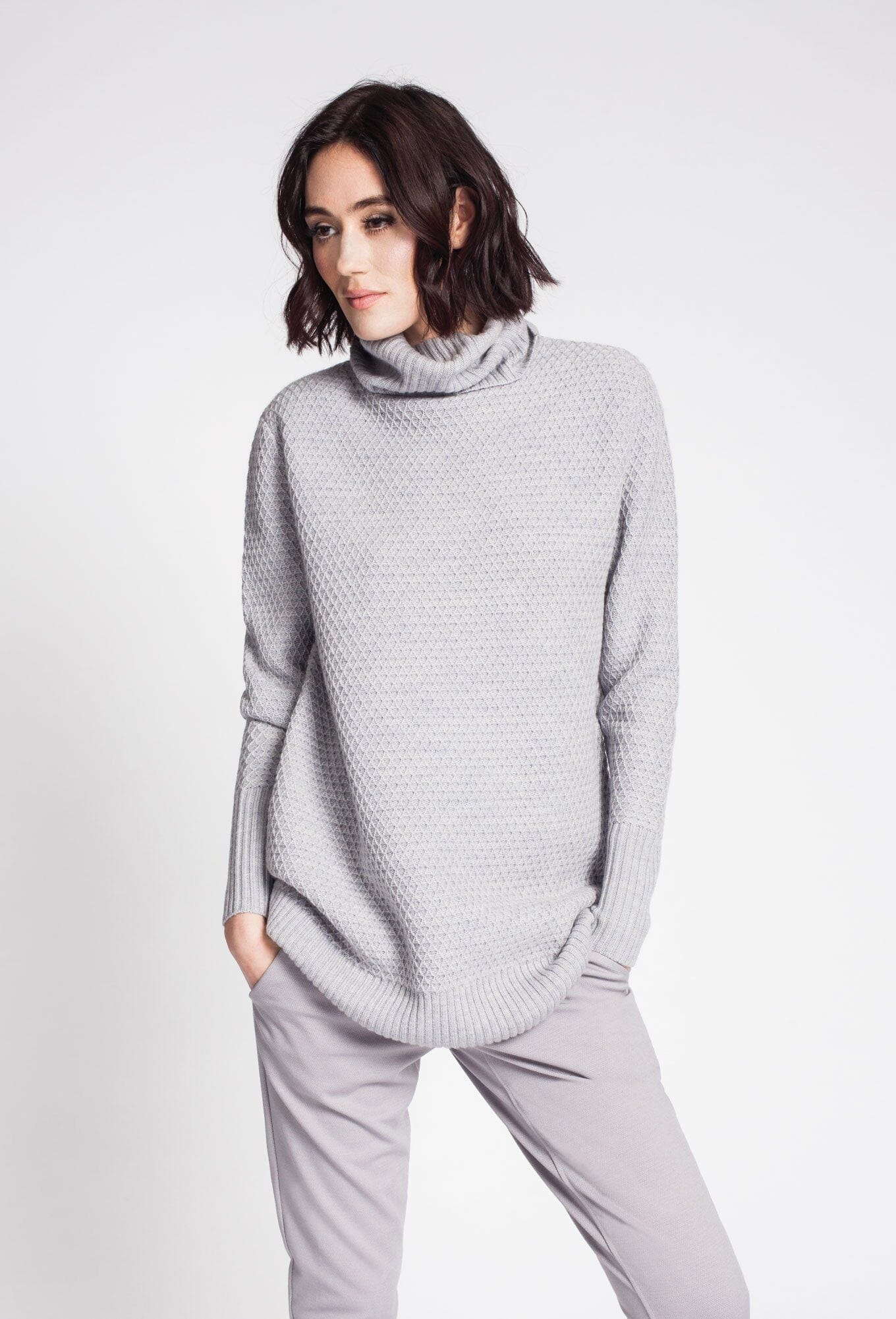 Waflle Stitch Turtleneck