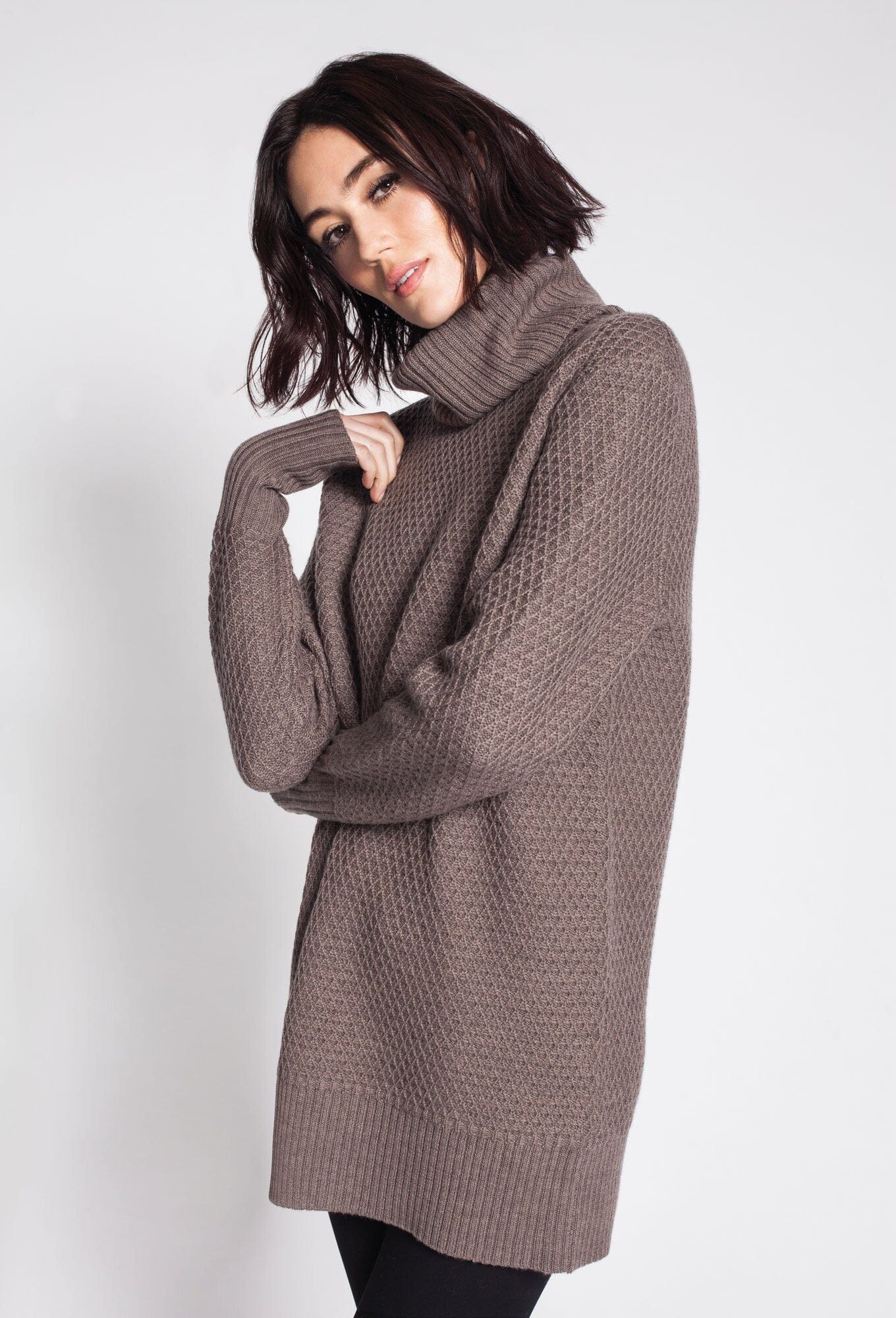 Waflle Stitch Turtleneck