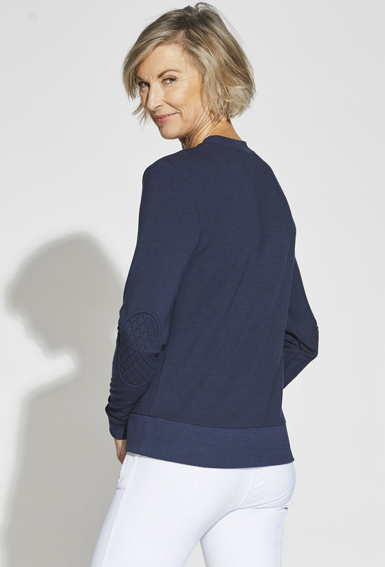 Navy - Deb is 5’10, dress size 6. Wearing XS