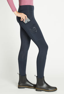  Asmar Equestrian Riding Leggings with Knee Patch Grip