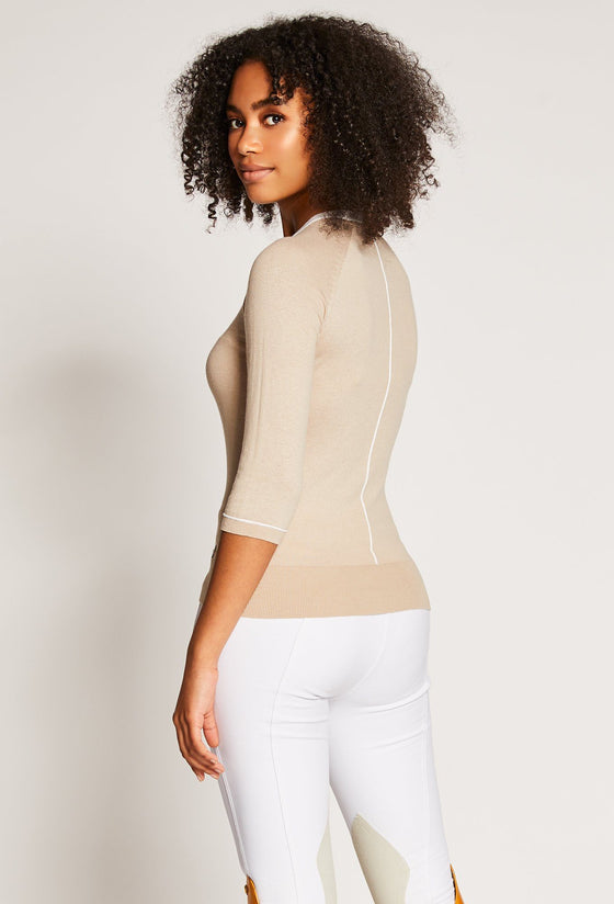 Jute/ White - Kiki is 5’9, dress size 4. Wearing XS