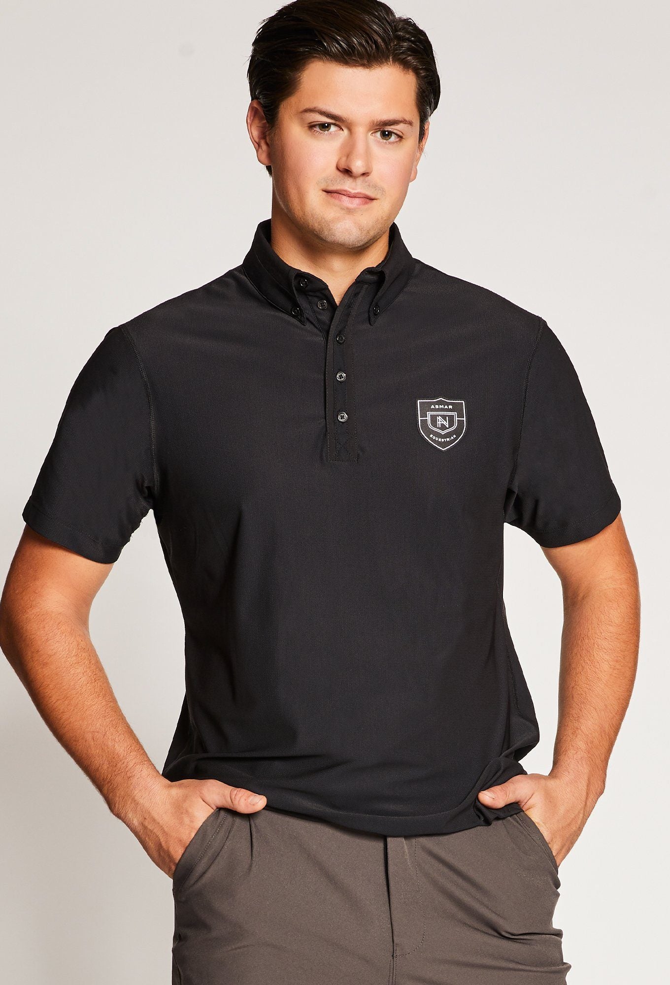 mens mesh polo