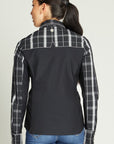 Midnight Plaid Western Show Shirt