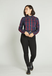  Midnight Plaid Western Show Shirt