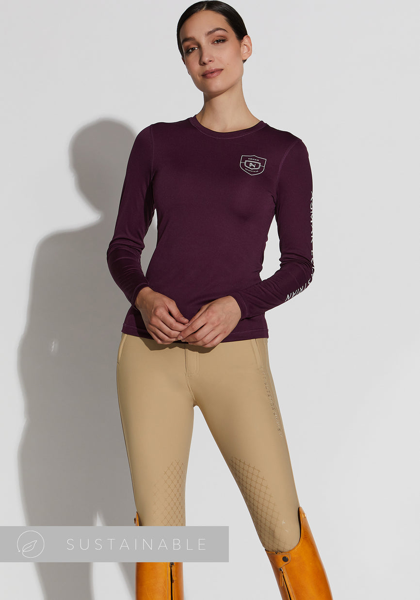 Chemise D'équitation NOEL ASMAR Manches Longues - Femme XS - Marron - Occasion