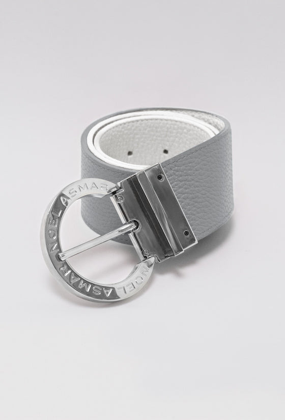 Signature Leather Belt Chrome