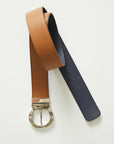 Signature Leather Belt Chrome